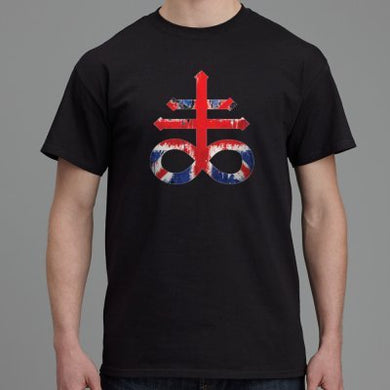 Union Jack Splash Leviathan Cross T-Shirt
