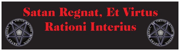 Rational Satanism Bumper Sticker