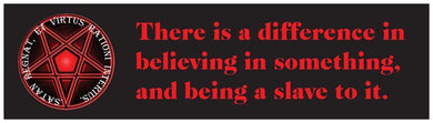 Rational Satanism Bumper Sticker