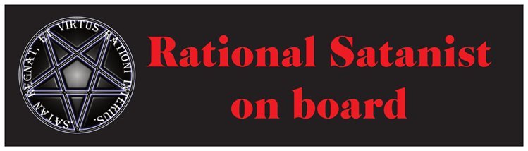 Rational Satanism Bumper Sticker