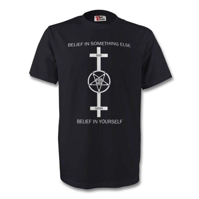 Belief in yourself black t shirt