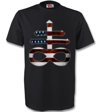 USA Flag Leviathan Cross T-Shirt