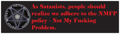 Rational Satanism Bumper Sticker