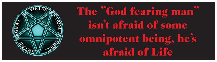 Rational Satanism Bumper Sticker