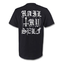 Load image into Gallery viewer, Double side printed Hail Thyself Black T shirt