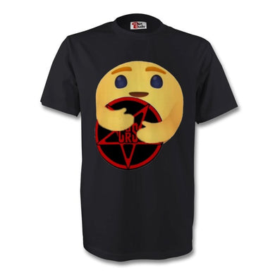 CoRS care emoji black T-shirt