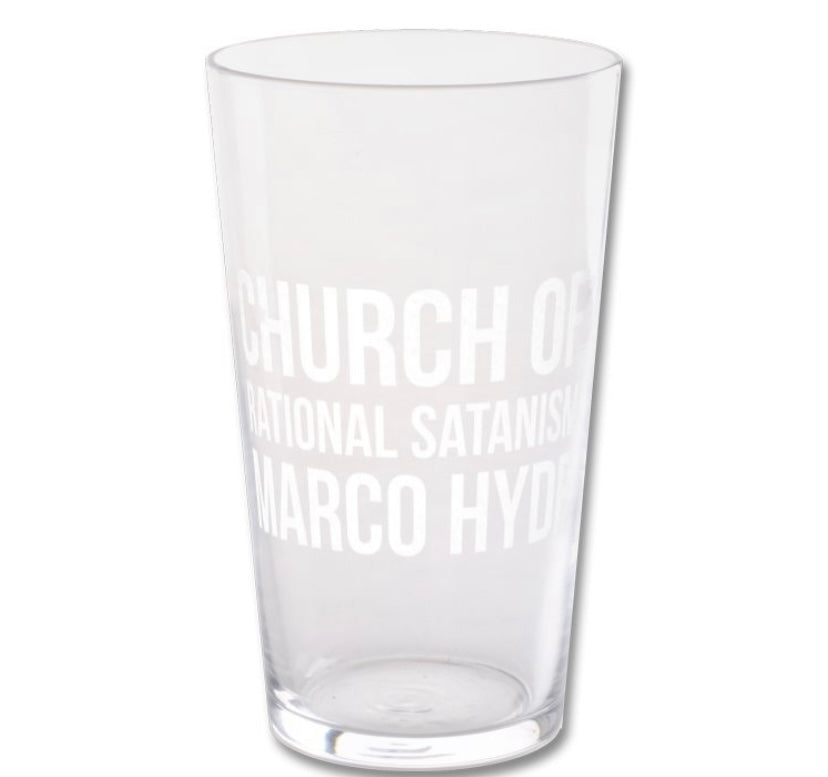 Custom named pint glass